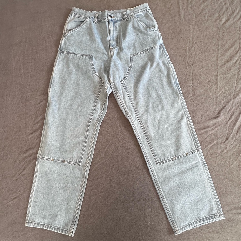 Carhartt WIP Double Knee Heavy Stone Bleach